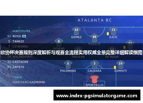 欧协杯决赛规则深度解析与观赛全流程实用权威全景完整详细解读指南